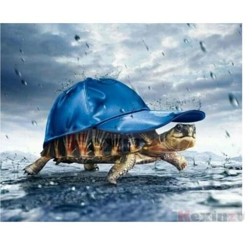 Kexinzu 5D DIY Full Square/Round Diamond Painting"Animal Tortoise"3D Embroidery Cross Stitch handcraft work Home Decor Gift X302