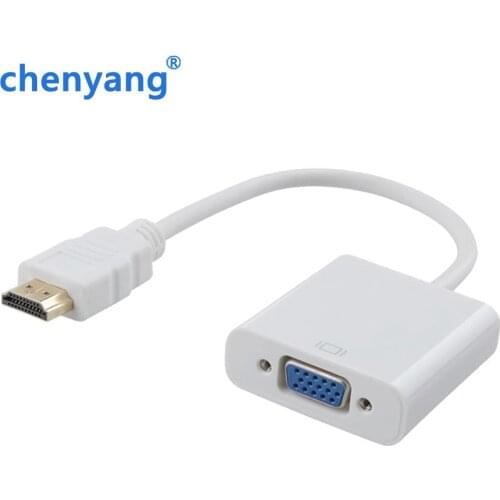 HDMI- compatible Male to VGA RGB Female HDMI to VGA Video Converter adapter 1080P for PC Projector Male-Female Adapter Converter