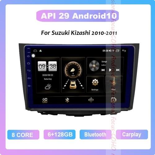 COHO For Suzuki Kizashi 2010-2011 Android 10.0 Octa Core 6+128G Car Multimedia Player Stereo Receiver Radio Cooling Fan