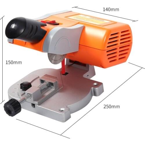 Free Shipping Table Cutting Machine Bench Mini Cut-off 0-45 Miter Saw Steel Blade 3/8" For cutting Metal Wood Plastic 220V