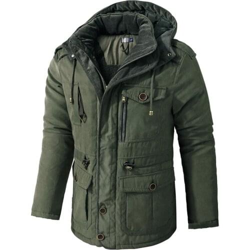 Bibady Men's Parkas With A Hood