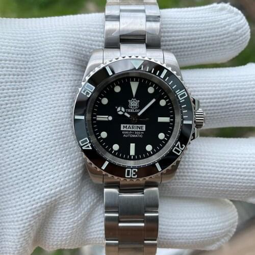 STEELDIVE Mens Diver Watch 200m Mechanical Watch Sapphire Crystal Stainless Steel Automatic Watches men