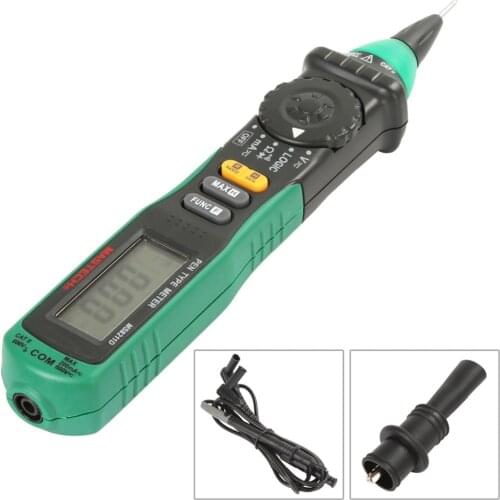 MASTECH MS8211D Pen-Type Digital Multimeter AC DC Voltmeter Ampermeter with Resistance Ohm Multi Tester Over Range Indication