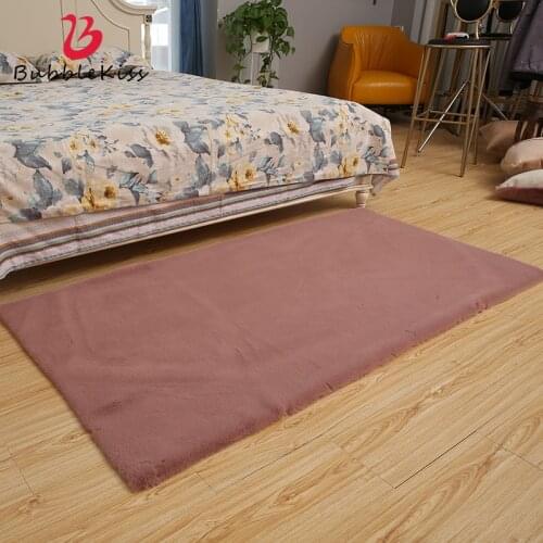Bubble Kiss Carpets For Living Room Thicken Soft Comfortable Skin-Friendly Plush Rugs Bedroom Bedside Sofa Home Decor Floor Mats