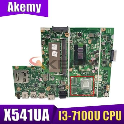Akemy For Asus X541UJ X541UV X541UVK X541UQ X541UQK X541UA X541UAK X541U laptopmotherboard with I3-7100U CPU 0M GM tested100