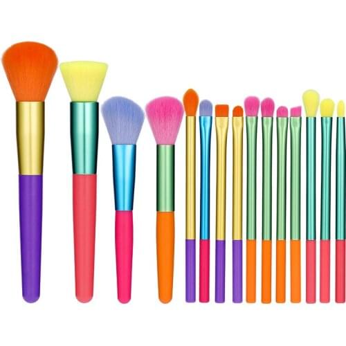15 Professional Makeup Brushes Set Face Makeup Tools Cosmetic Foundation Blush Eye Shadow Concealer Female Beauty Tools