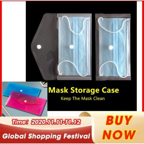 Disposable Mask Storage Case Anti Dust Mask Storage Clip Holder Reused Masks Keeper Orginazer Case Portable Home Tools Wholesale