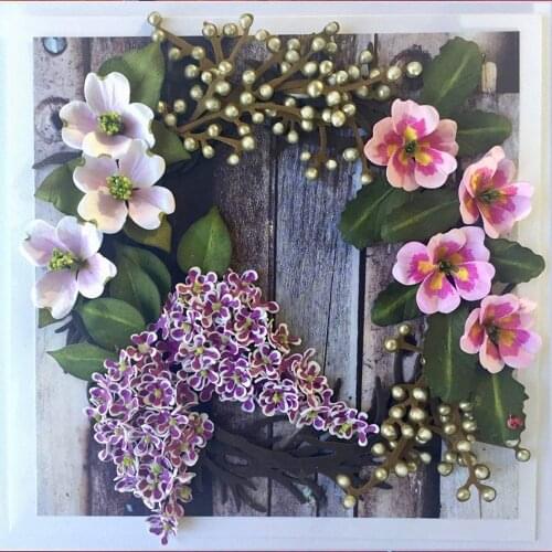 Mmao Crafts Metal Steel Cutting Dies Violet flowers Stencil For DIY Scrapbooking Paper/photo Cards Embossing Dies