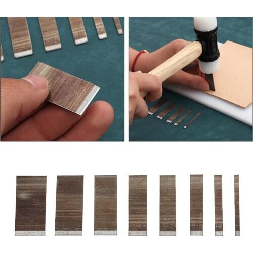 8x Steel Leather Die Cutter Assorted Blade Cutting Mold Puncher Set Embossing Template Bag Wallet Leather Craft Tool Supplies