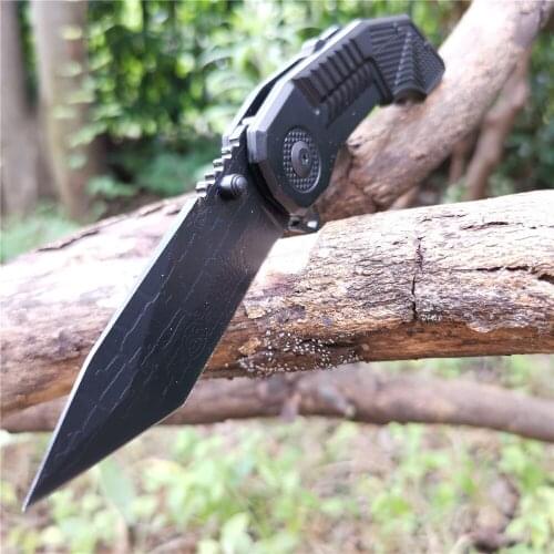 Folding Pocket Knife 3.5 Inch Blade 8CR13Mov Stainless Steel - Good for Hunting Camping Survival Outdoor and Everyday Carry
