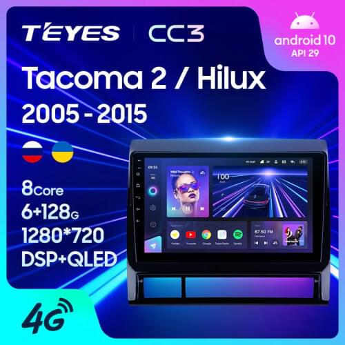 TEYES CC3 For Toyota Tacoma 2 N200 Hilux 2005 - 2015 Car Radio Multimedia Video Player Navigation stereo GPS Android 10 No 2din 2 din dvd