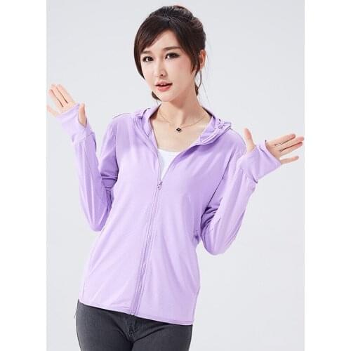 Hot Ultrathin Sunscreen Jacket Unisex Cycling Fishing Jacket Outdoor Sport Sun Protection Hoodie Shirts Clothing Ice Silk Summer