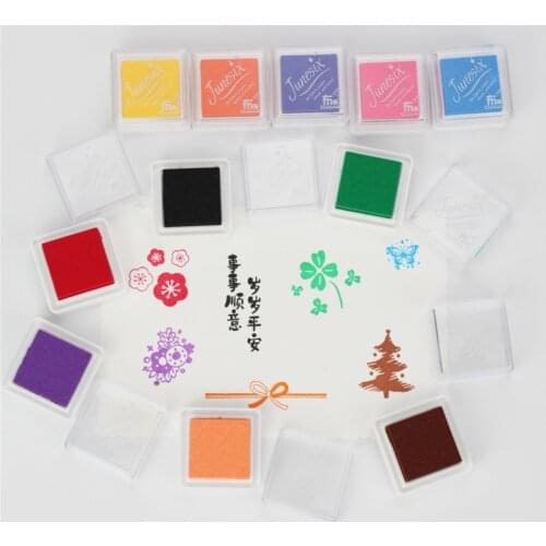 11 Colors Multi-Purpose Stamp Pad Oil Based For DIY Craft Rubber Stamps For Ink Pad Fabric Wood Paper Wedding Gift Finger Print