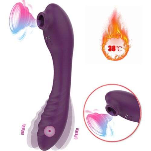 VETIRY Sucking G Spot Vibrator Nipple Clitoris Stimulator Clit Sucker Heating Dildo Vibrator Vaginal Massage Sex Toys for Woman