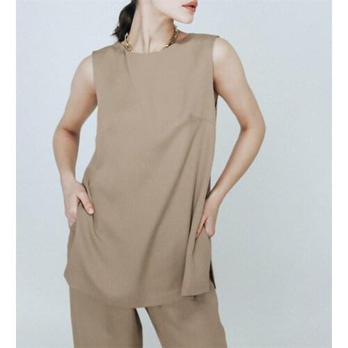 Vintage Tracksuit Women Two Piece Set Summer Clothes Casual Sleeveless Tank Vest Top and Pants Suits Casual Womens Sets Outfits