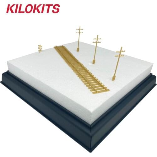 1/72 30x30cm EPS Diorama with Plastic Base The Standard Gauge Tracks and Miniature Model Kits DIY Hobby Game