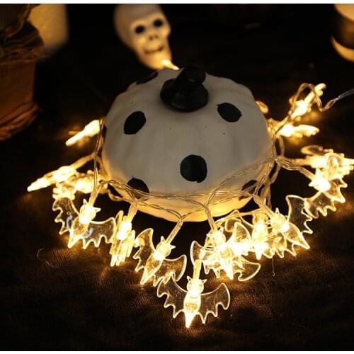 10 dozen 2M LED Halloween Bat Light String Lights Festival Party Decoration Fairy Lights Garland Halloween Party