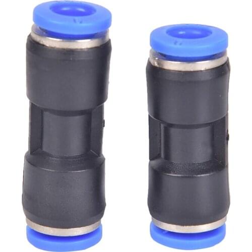 10Pcs/lot New PU 6mm Straight Push In Fitting Pneumatic Push To Connect Air Quick Fitting Connectors