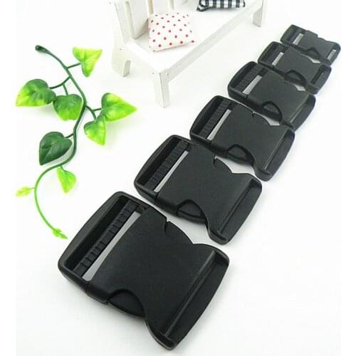 2pcs/Pack Piastic Side Release Buckle Curved Paracord Bracelet Dog Collar Backpack Strap Webbing 15mm 20mm 25mm 32mm 38mm 50mm