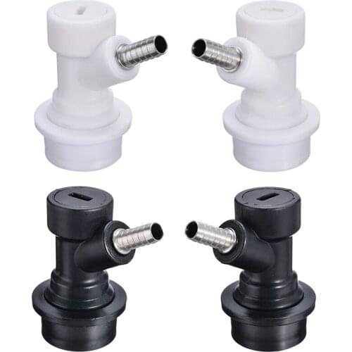4pcs Homebrew Beer Keg Liquid/Gas Connector Ball Lock Homebrew Wine Disconnect Barb Tap