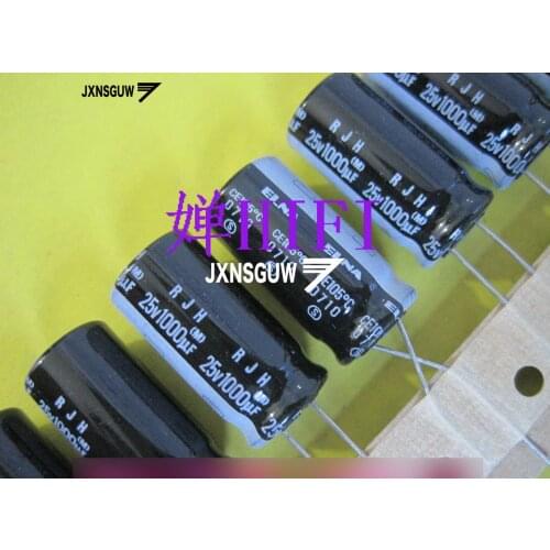 20PCS ELNA RJH 25V1000UF 12.5X25MM 1000UF 25V Foot distance 5.0MM Aluminum electrolytic capacitor 1000uF/25V
