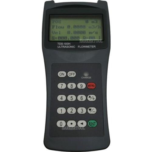 Free Shipping Portable TDS-100H Ultrasonic Flow meter (DN300mm-DN6000mm) L2 Transducer Digital Liquid Flowmeters