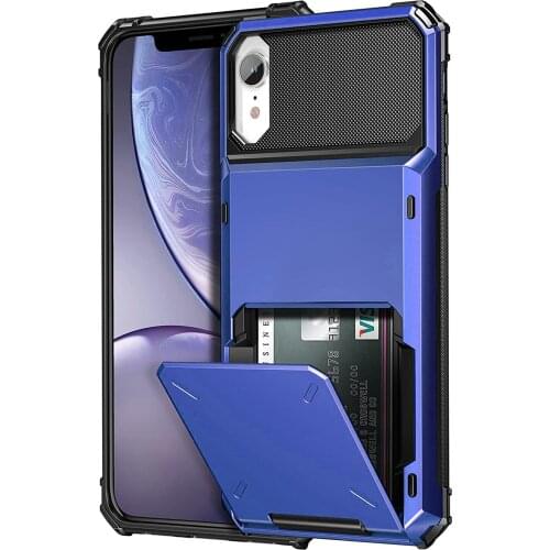 For iPhone XR X XS MAX Case Wallet Credit Card Holder ID Slot Pocket Phone Cover For iPhoneXS iPhoneX iPhoneXR Coque Funda