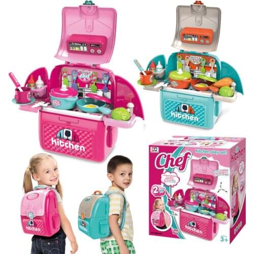 Kids Pretend Play Miniature Kitchen Cooking Doctor Repair Tool Makeup Set Children Toys For Girls and Boys 3-6 Years Gift Box