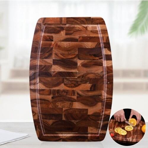 Findking food cutting board small size 20x30cm Acacia Wood Chopping block cutting board Kitchen butcher Oak nonslip with feet
