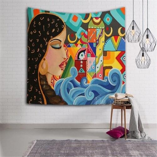 Royal Queen Beautiful Indonesian Girl Tapestry Gift Princess Art Home Wall Decoration