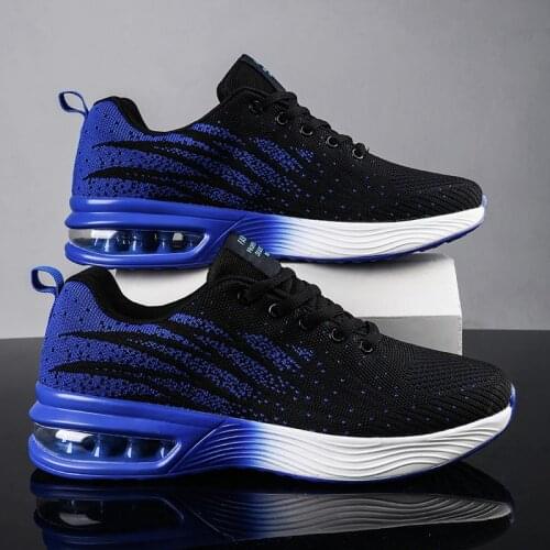 Summer Air Cushion Mens Sneakers Sports for Men Sport Shoes Man Autumn Hot Sale Men Running Shoes High Quality Black GMB-0418