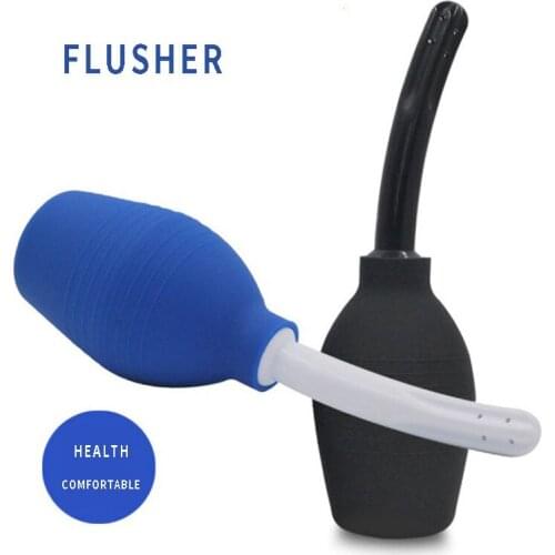 Medical Rubber Large Douche Spray Cleaning Anal Vagina Enema Syringe Anal Washer Pump Shower Enemator Vaginal Enema Douche