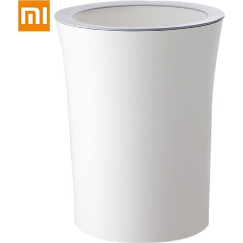 Youpin Trash Cans with Pressure Ring Storage Bucket Waste Bins Rubbish Box Office Storage for Home