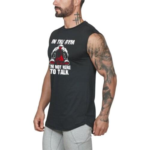 Mens Brand Gym Muscle Workout Vest Cotton Tank Top Musculation Clothing Bodybuilding Fashion Fitness Singlets Sleeveless Shirt