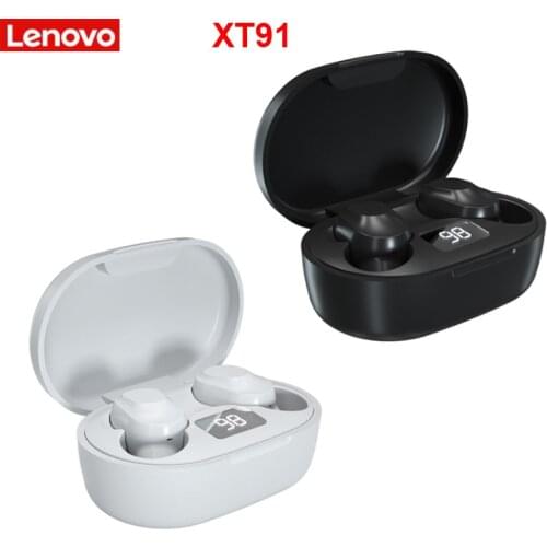 Lenovo XT91 TWS Earbuds Touch Control Sport Headset Sweatproof In-ear Earphones with Mic Bluetooth 5.0 True Wireless Headphones