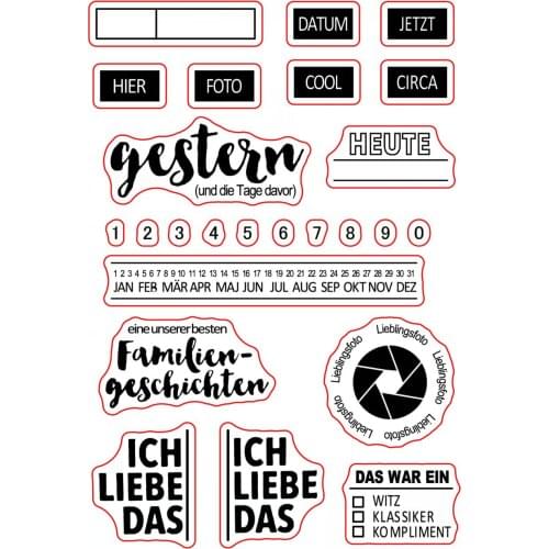 German Transparent Clear Stamp for DIY scrapbooking/Card Making C578