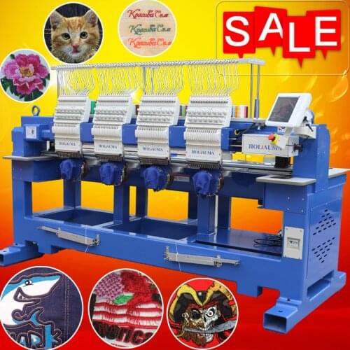 Newest four head industrial embroidery machine for hat clothes shoes t shirt