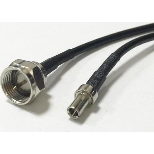 New Wireless Modem Wire F Male Plug Switch TS9 Male Plug RG174 Cable15CM 6" Wholesale Fast Ship