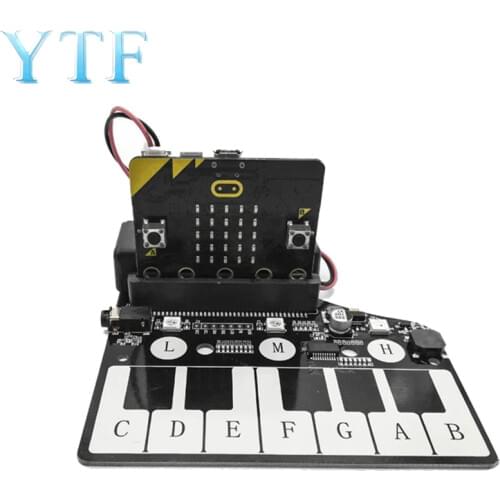 1pcs MICROBIT Piano Expansion Board Micro: Bit Music Development Expansion Board Buzzer RGB Lights