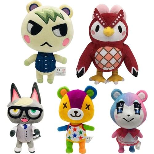 20cm Animal Crossing Plush Toy Cartoon Raymond Marshal Judy Tasha Tom Nook Marina Chrissy Flora Bunnie Isabelle Plush Toys Gift