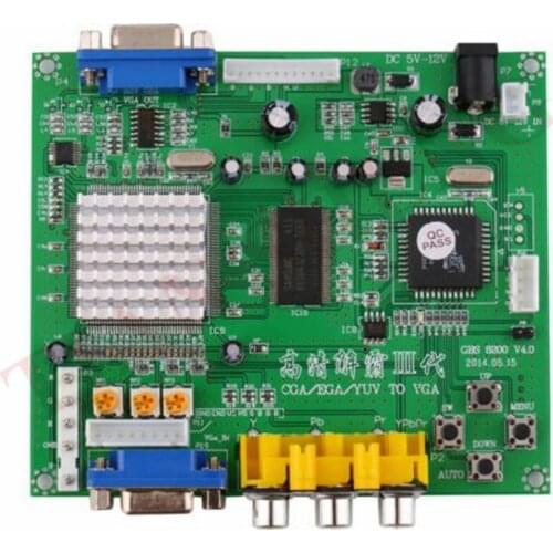 CGA to VGA Converter CGA/EGA/YUV/RGB TO VGA HD Video Converter Board 1 VGA Output Arcade Jamma Game Monitor to LCD GBS-8200
