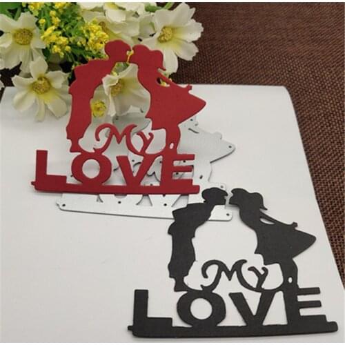 Love Groom Frame Wedding Metal Die Cutting For Household DIY Scrapbooking Photo Album Decorative Embossing Folder Paper Cards