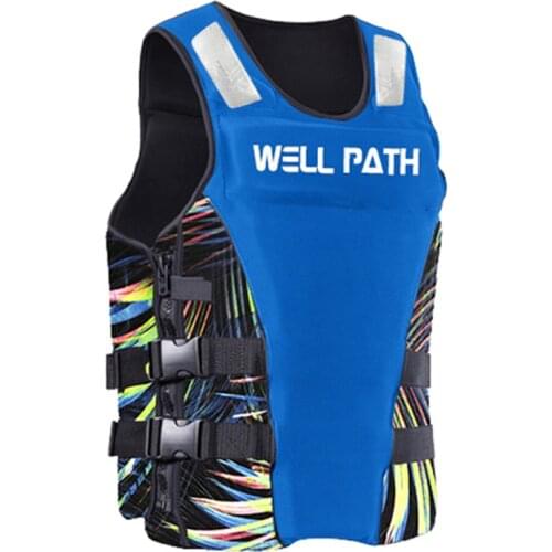 Hot 35kg-100kg Life Vest Neoprene Profession Fishing Vests Surfing Drifting Buoyancy Safety Jackets Swimming Vest for Kids Adult