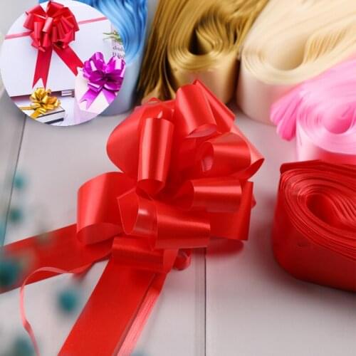 10 pcs multiple colorspull bows gift knots ribbons wedding gift knots birthday gift wrapping bows celebration car decoration