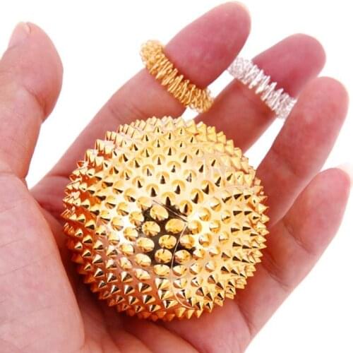 10Pcs Yoga Fitness Magnetic blood needle Therapy Massager Magnet Hand Acupuncture Ball Acupoint Needle Massage Pressure Relief