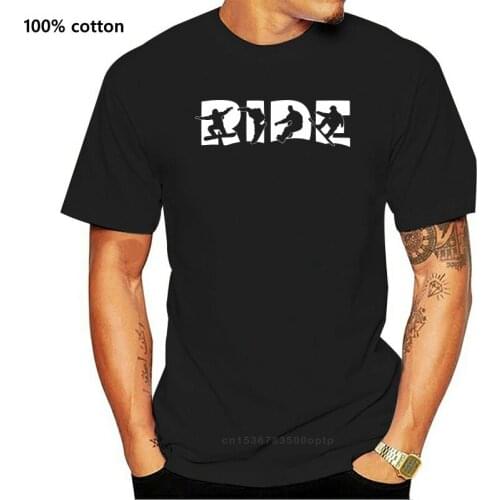 2019 Fashion Men T shirt RIDE Snowboard T Shirt Snowboarding Graphic TShirt Boarding