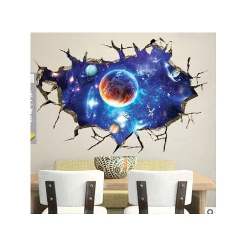 DIY 3D Astronauts Wall Stickers Wall Decor Vinilo Pared Wallstickers for Kids Rooms Vinilos Decorativos Pared 1 order