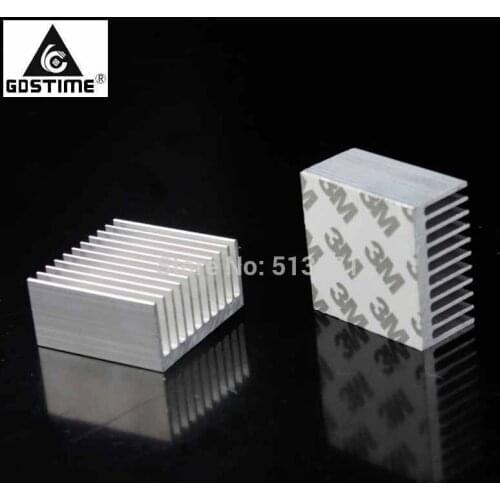 50 Pieces Gdstime Aluminum Heat Sink IC Heatsink Cooling Fin 40 x 40 x 20mm for LED Transistors