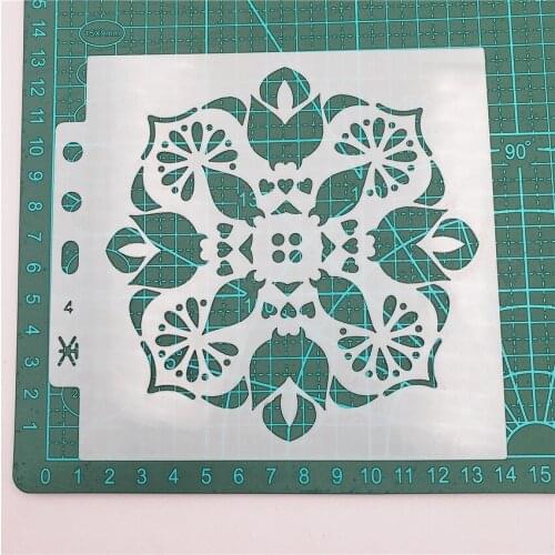50PCS wholesale faceplate scrapbook stencils spray plastic mold shield DIY cake hollow Embellishment printing lace ruler