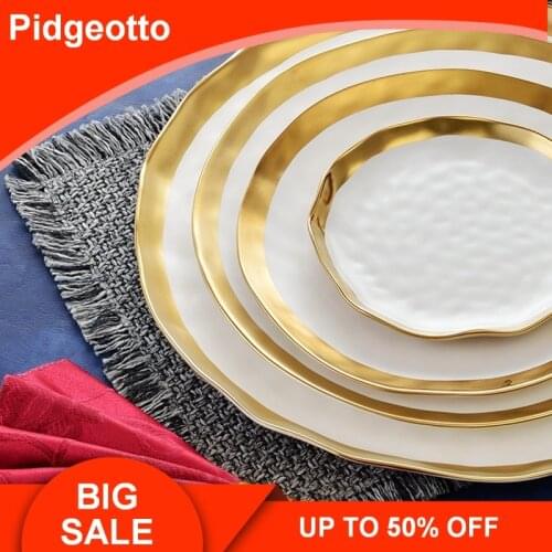 England Creative Characteristics Phnom Penh Ceramic dinner plate Gourmet Dish Ceramic Flat Plate Set Free Shipping
